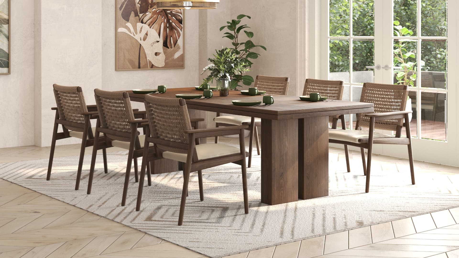 Caruso Dining Table 240 with Kairo Chairs - Set