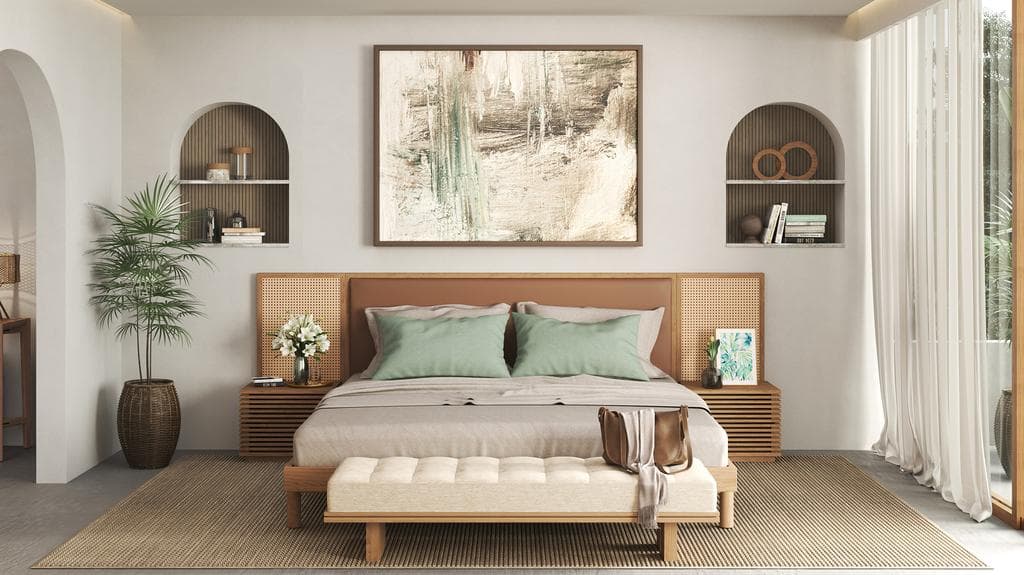 Elsa Long Headboard with Cory Superking - Bedroom Set
