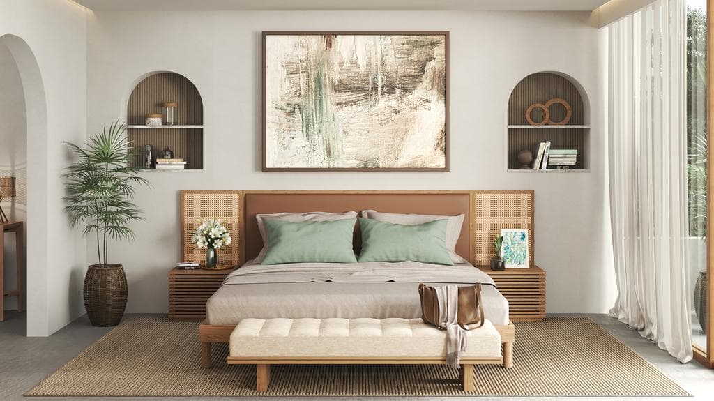 Elsa Long Headboard with Cory King - Bedroom Set