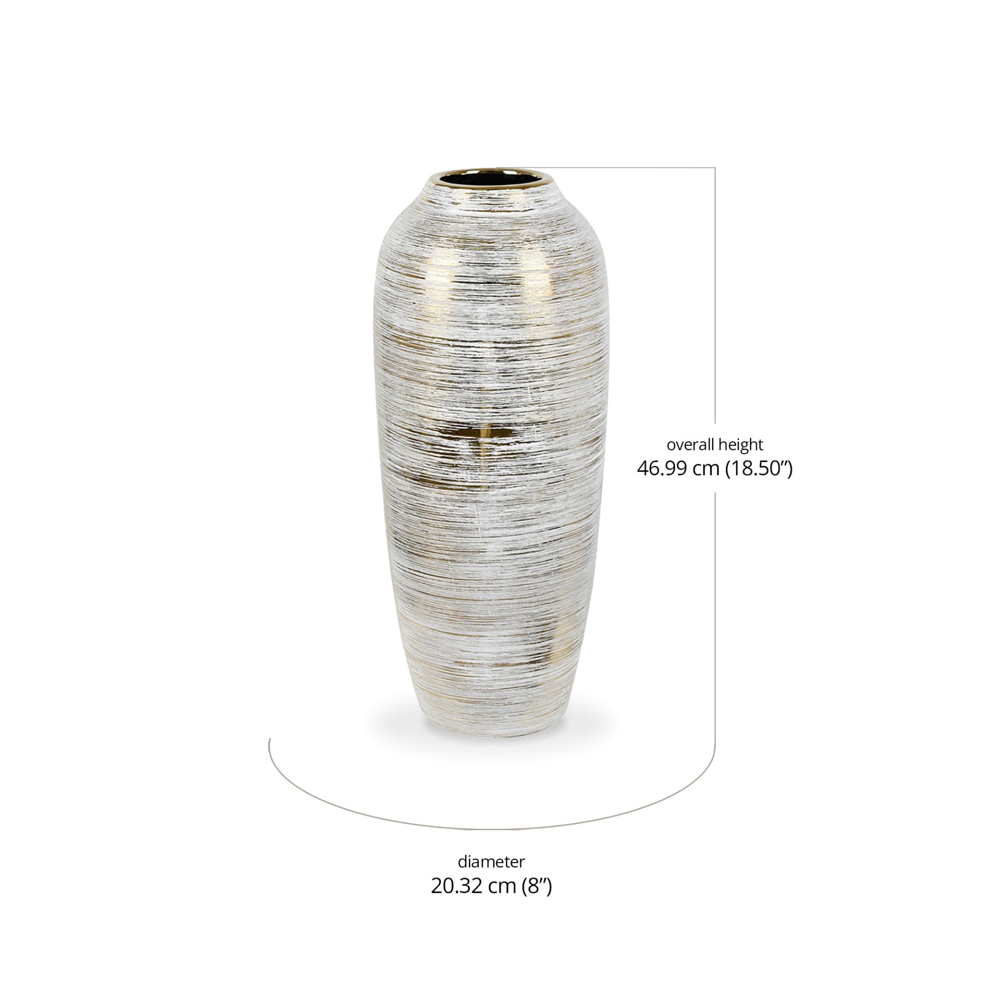 Albella Medium Vase dimensions