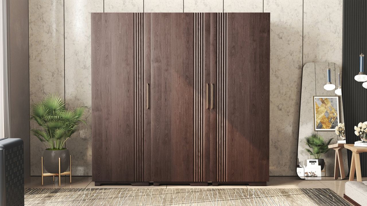 Alea Modular Wardrobe Set in a furnished room
