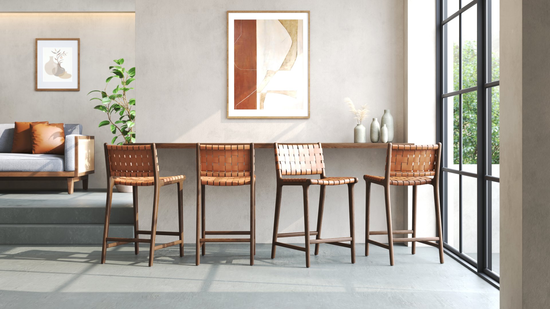 The Arco collection, in a room