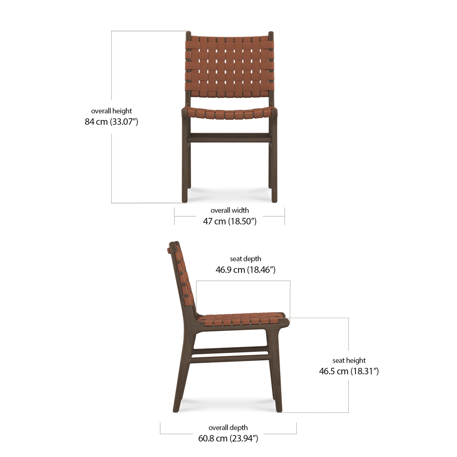 Arco Dining Chair dimensions