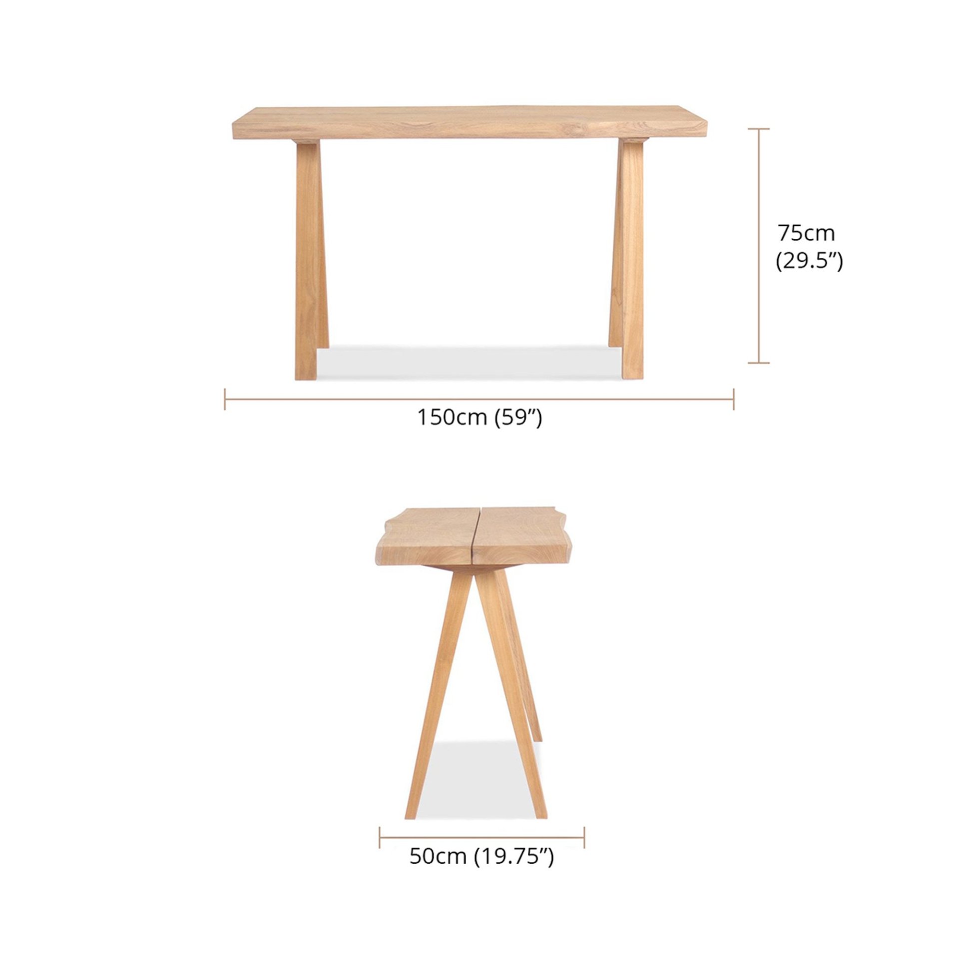 Arri Living Console Table - 150 Cm dimensions