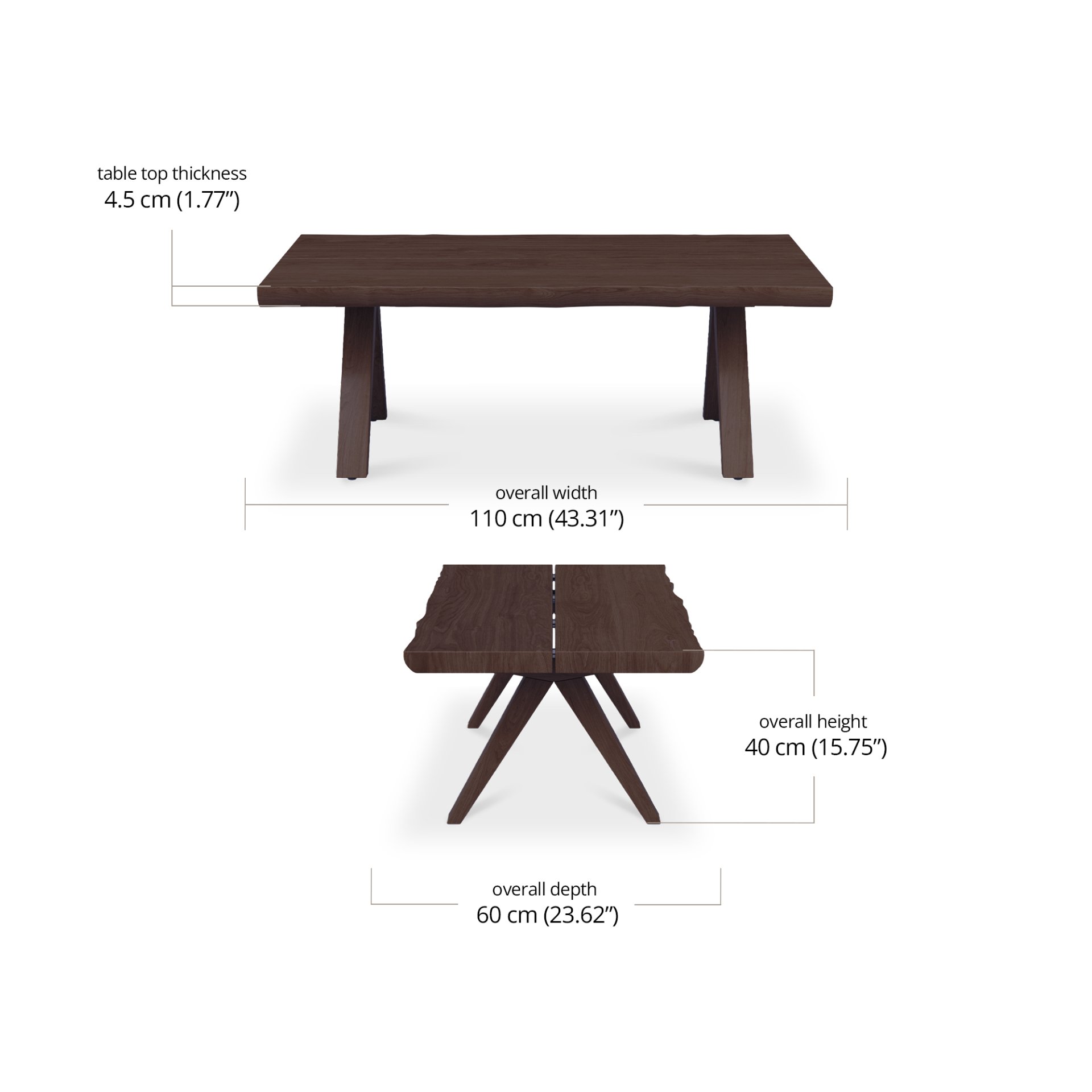 Arri Living Coffee Table dimensions
