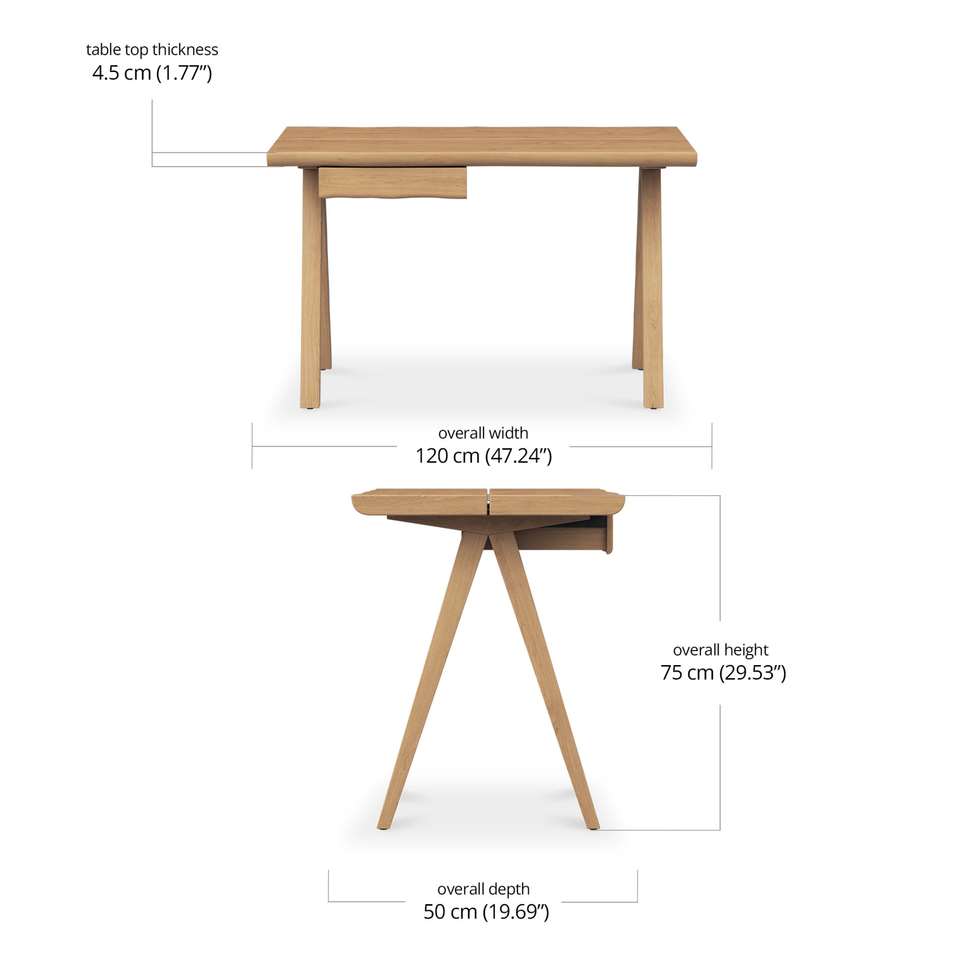 Arri Living Desk dimensions