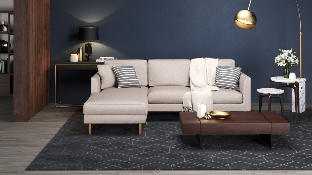 Aurelio Sectional Sofa Right with Chaise