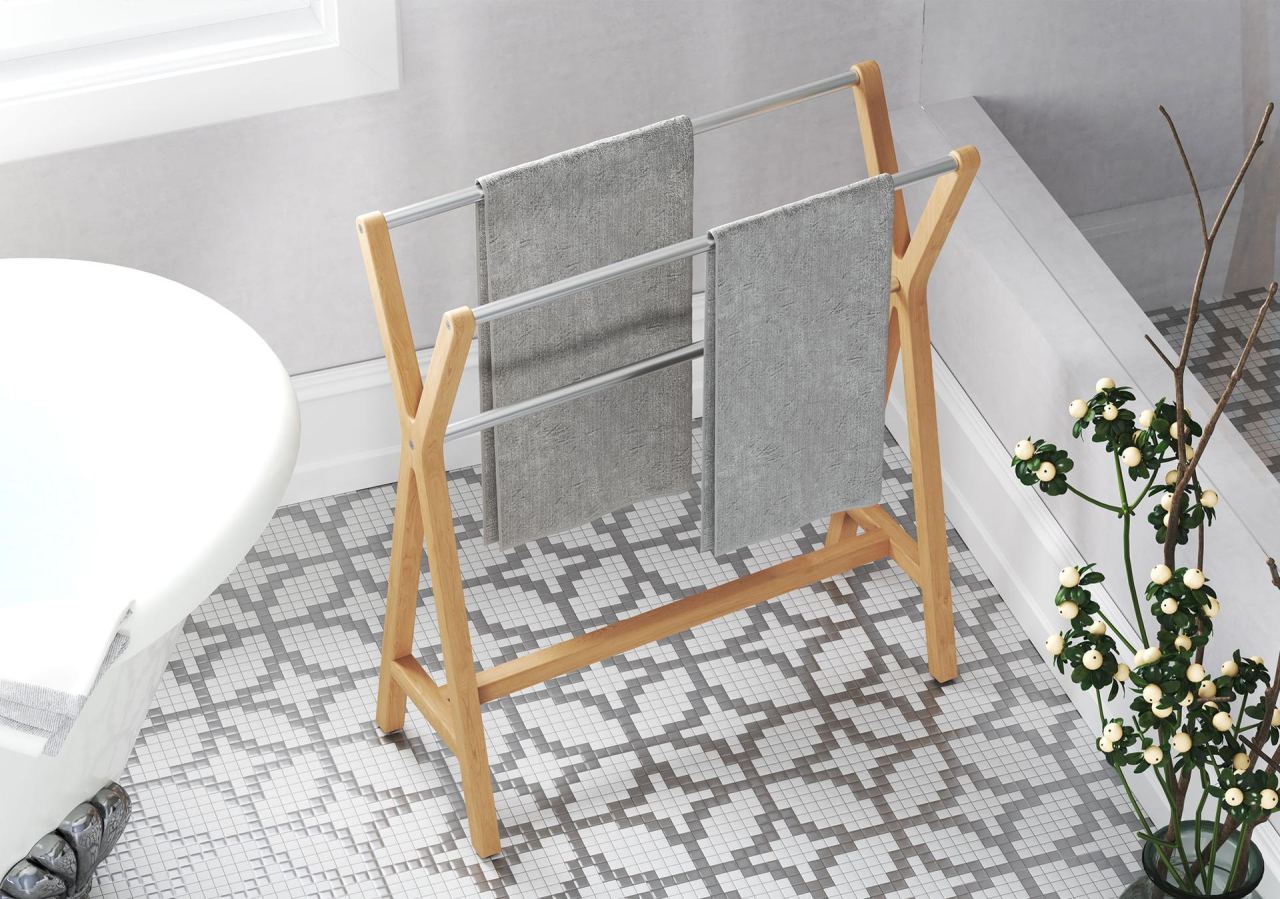 Axia Towel Stand, in a room