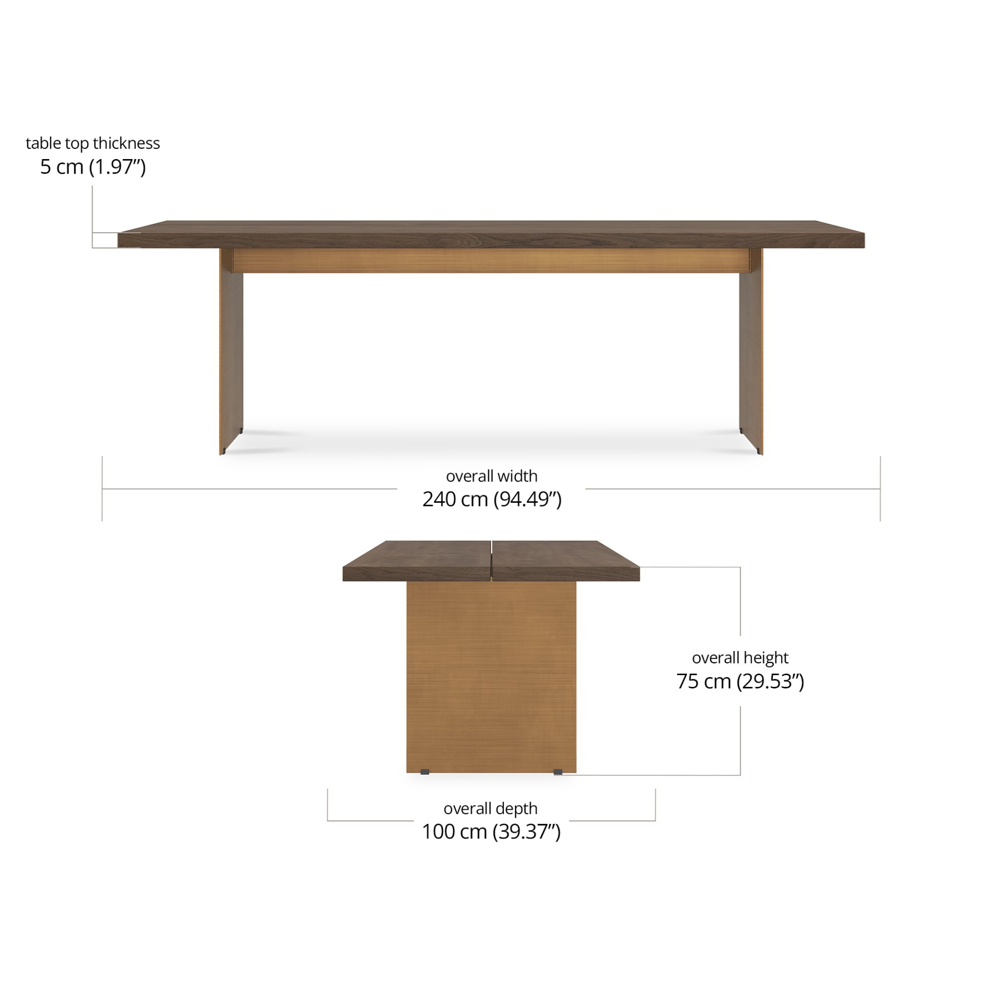 Aysel Dining Table 240 dimensions