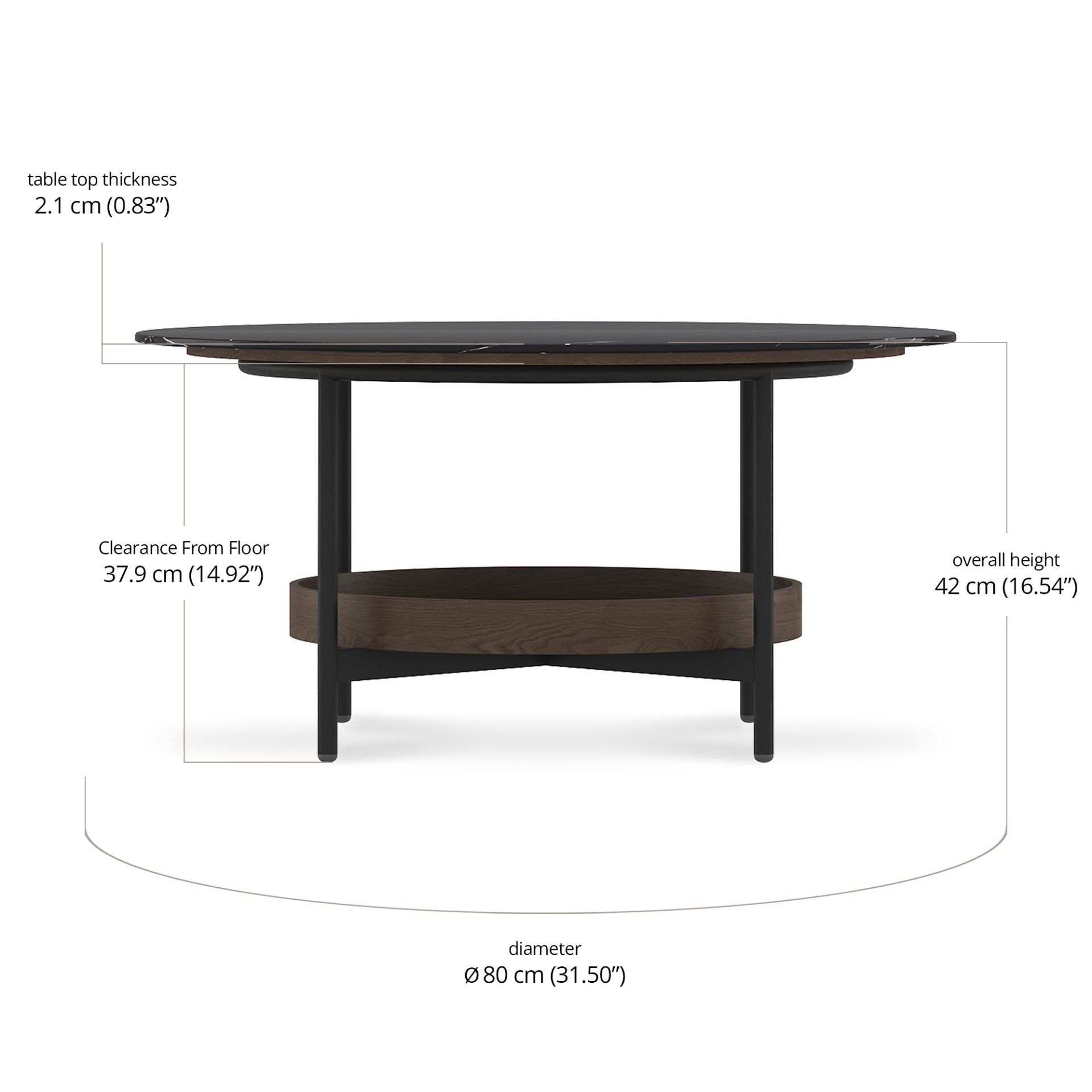 Bay Coffee Table dimensions