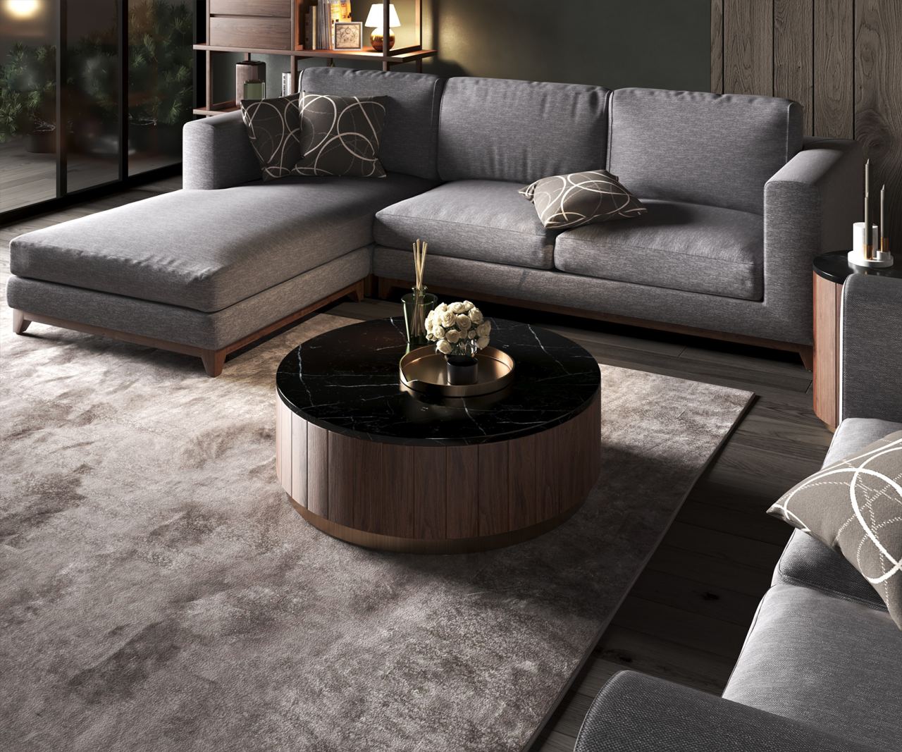 Belwood Coffee Table, in a room