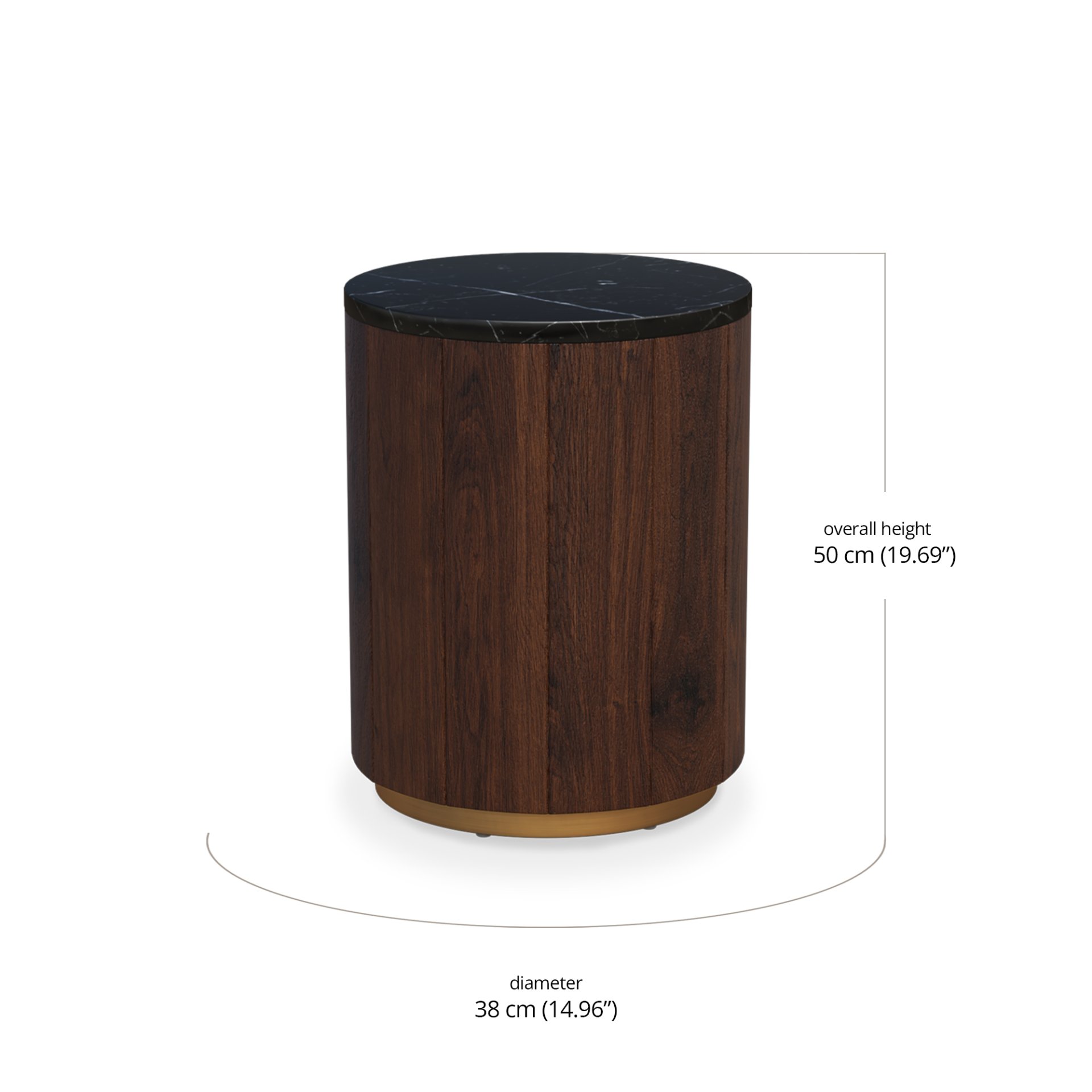 Belwood Round Side Table dimensions