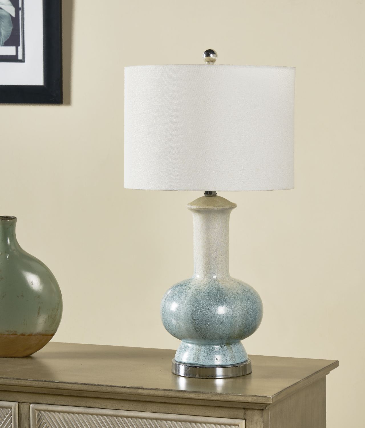 Calypso Table Lamp in a furnished room