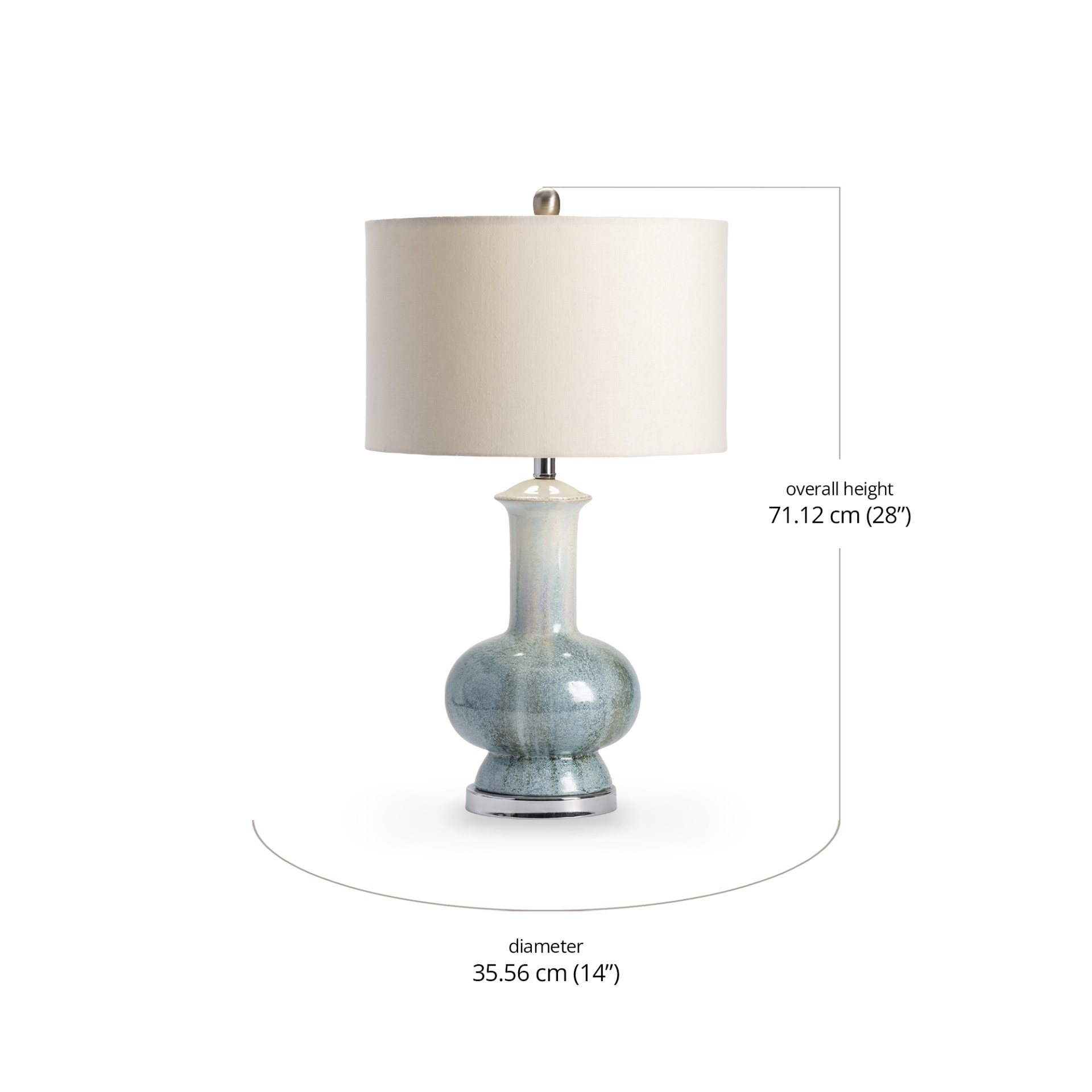 Calypso Table Lamp dimensions