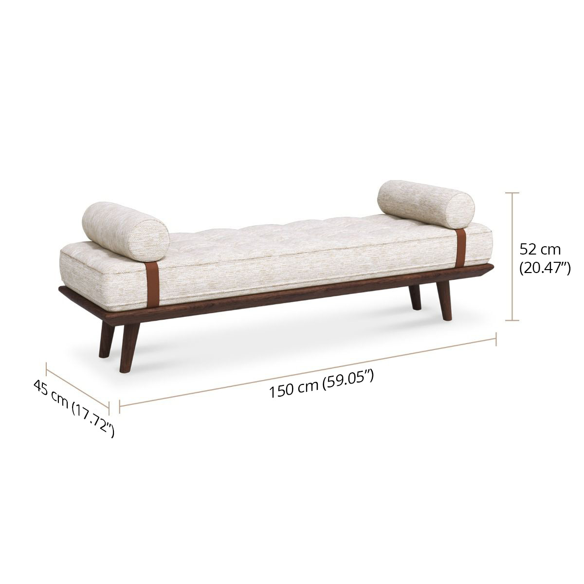 Cassia Bed Bench dimensions