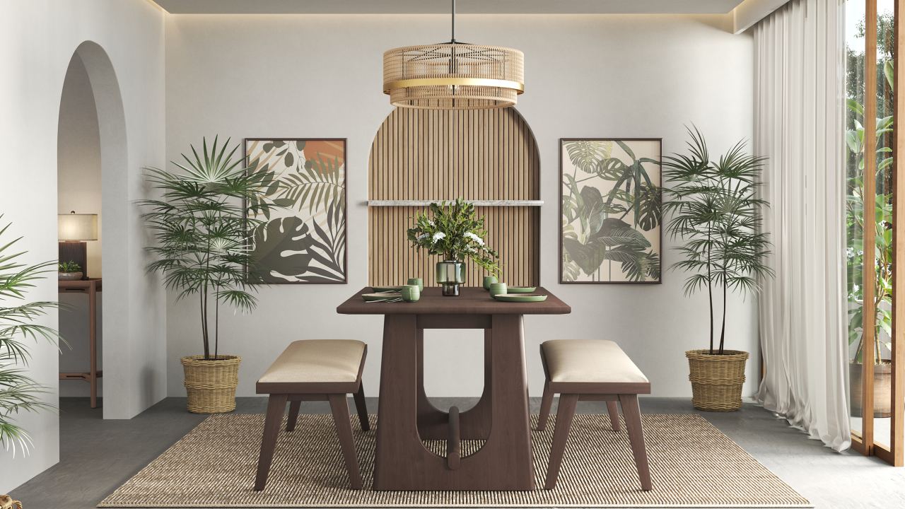 Chester Dining Bench, in a room