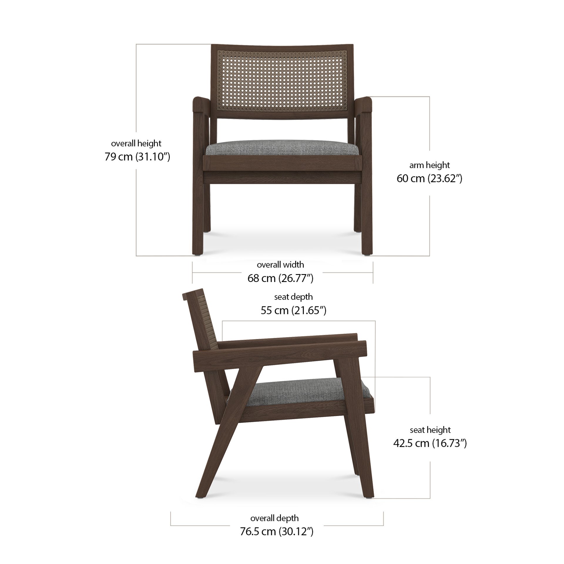 Chester Lounge Chair dimensions