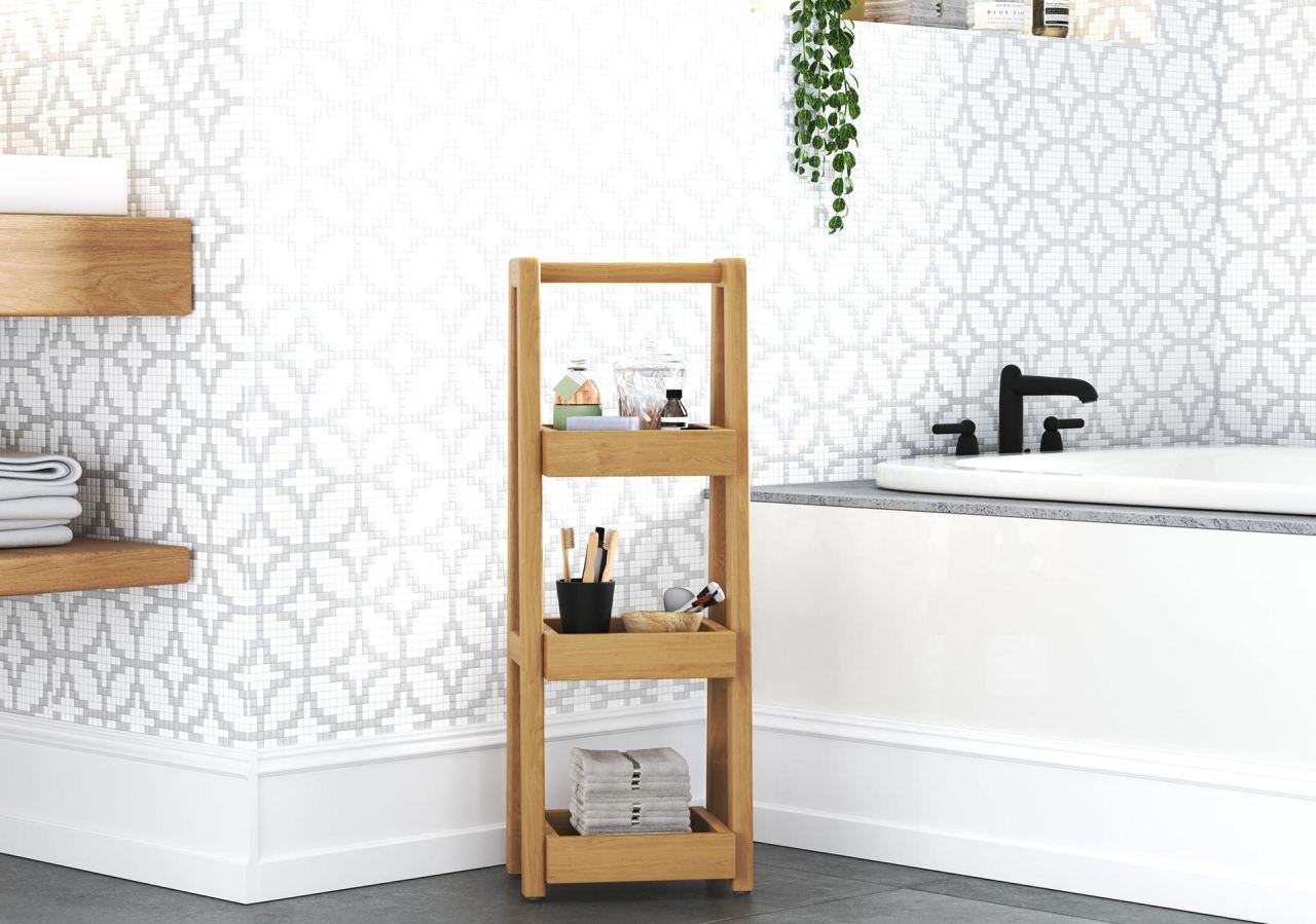Chia Shelf, in a room
