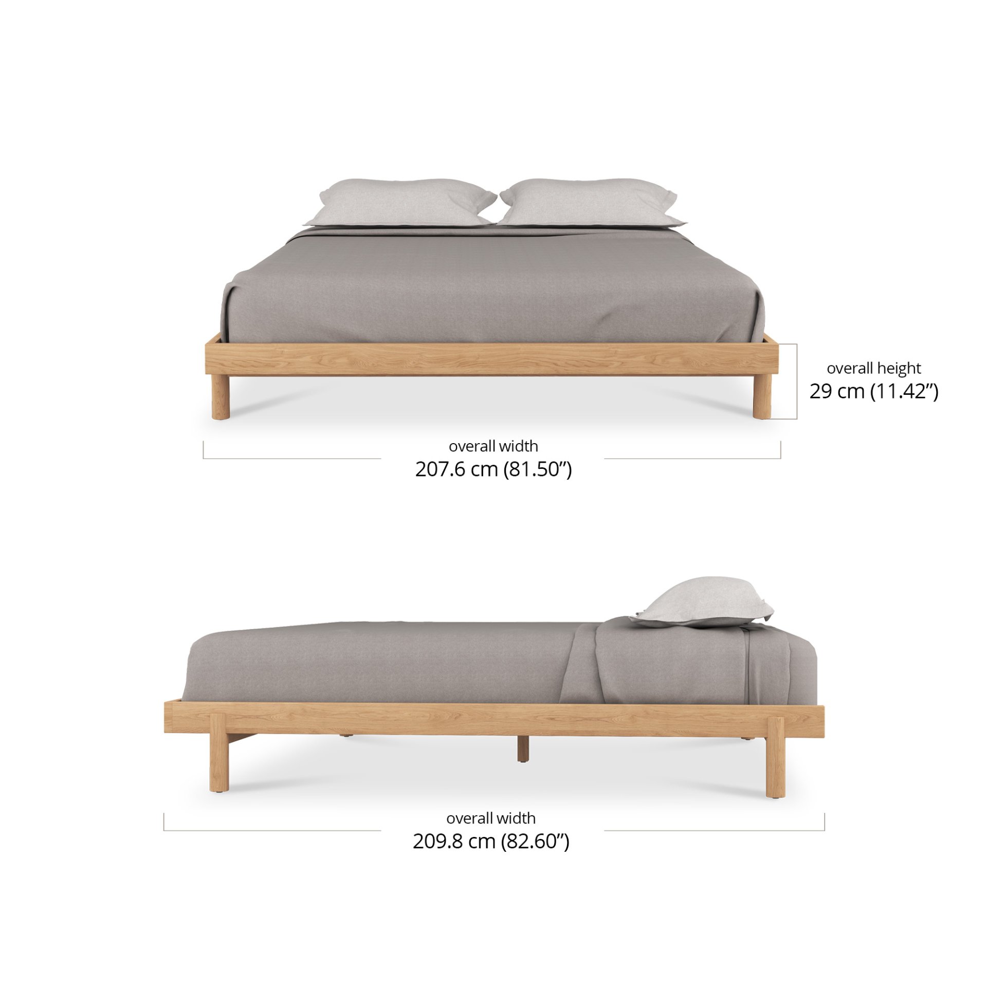 Cory Super King Bed Base dimensions