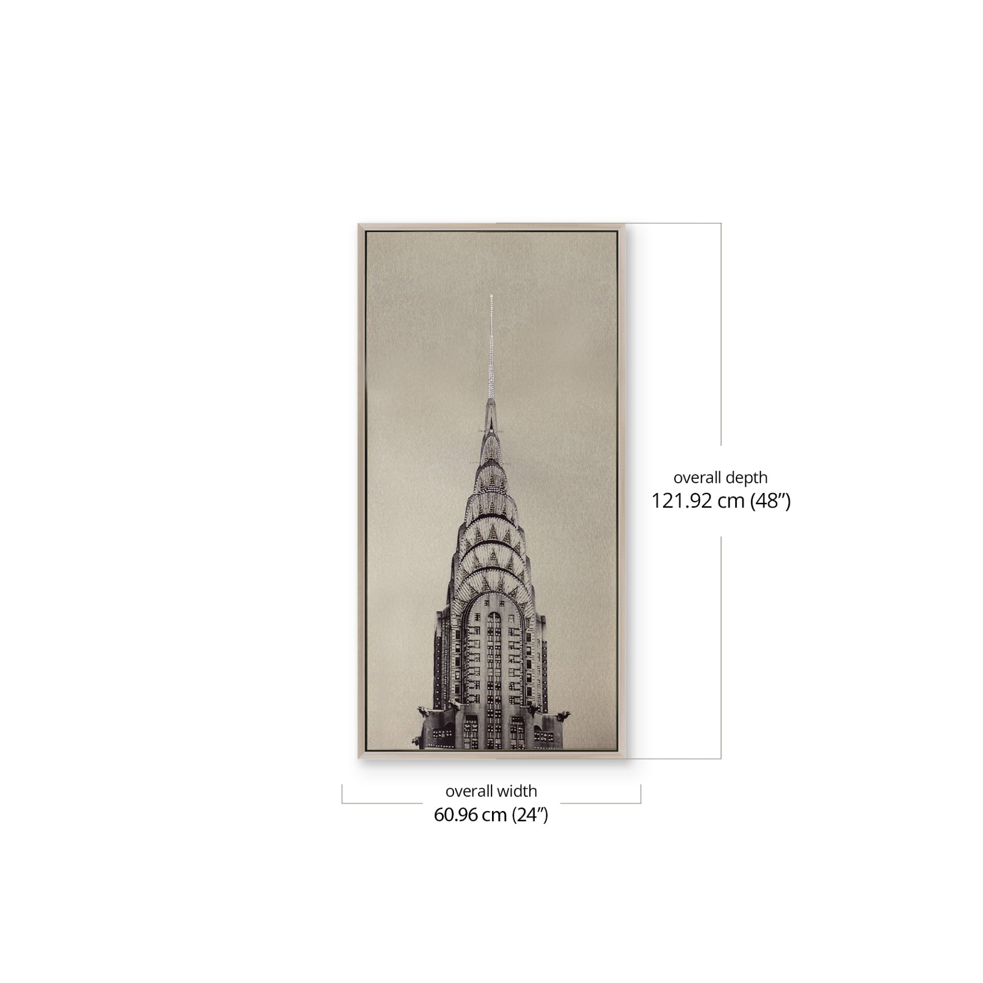 Campagne Tower Aluminum Printing dimensions