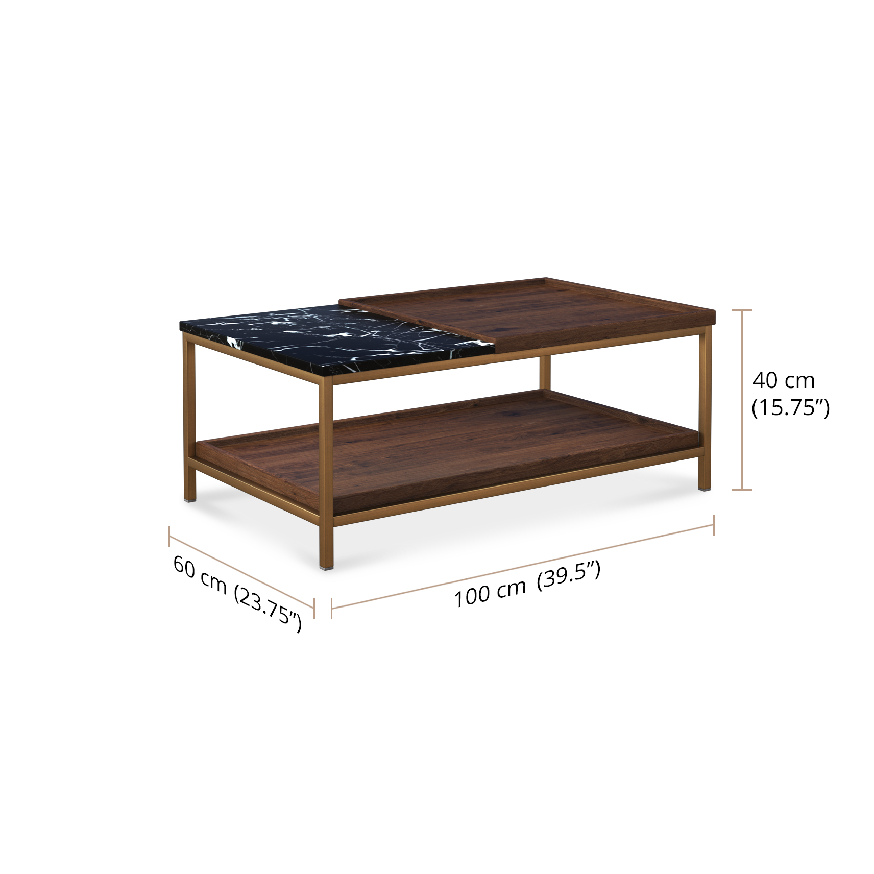 Conrad Coffee Table dimensions
