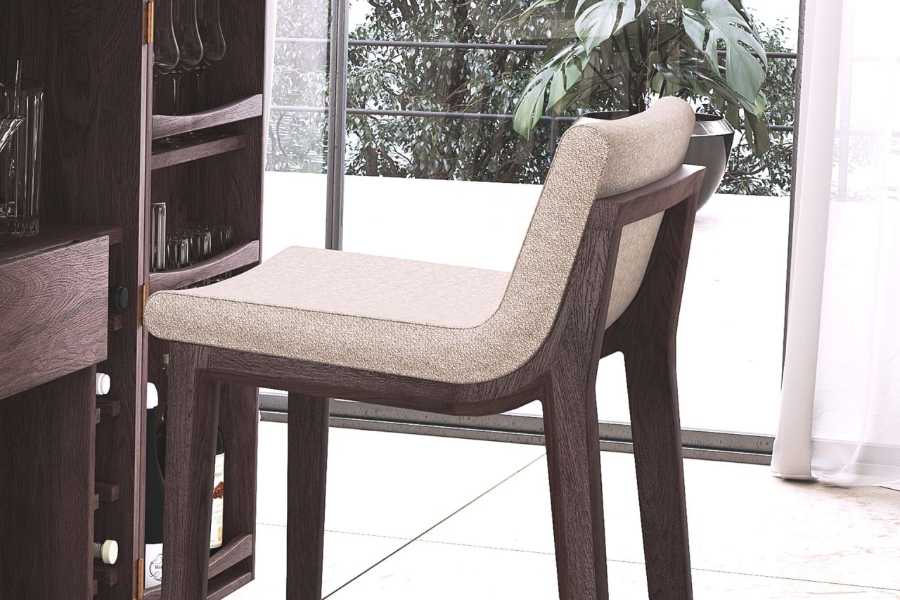 Carin Bar Chair, in a room