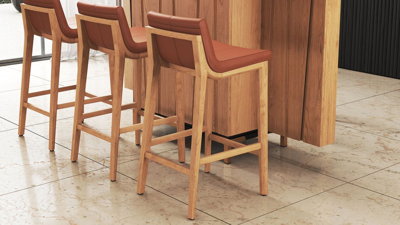 Carin Bar Chair Leather