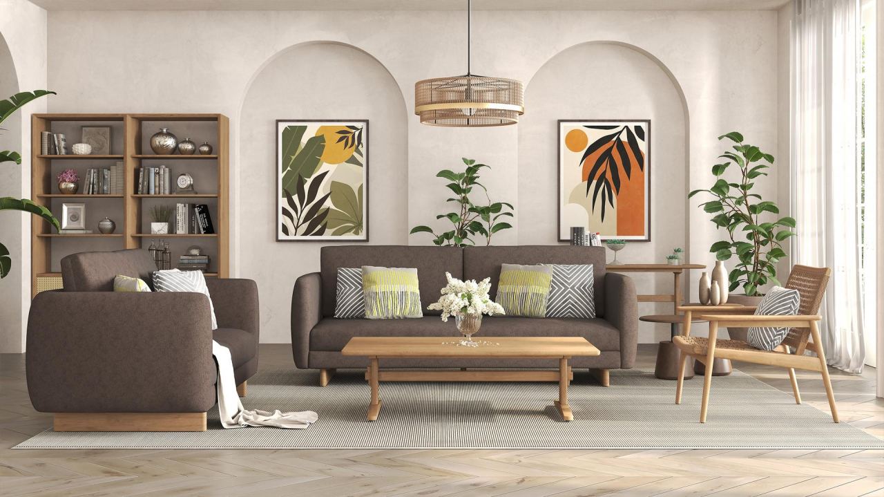 Carina Console Table, in a room