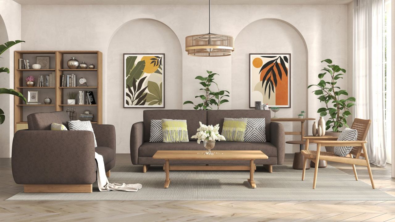 Carina Console Table, in a room