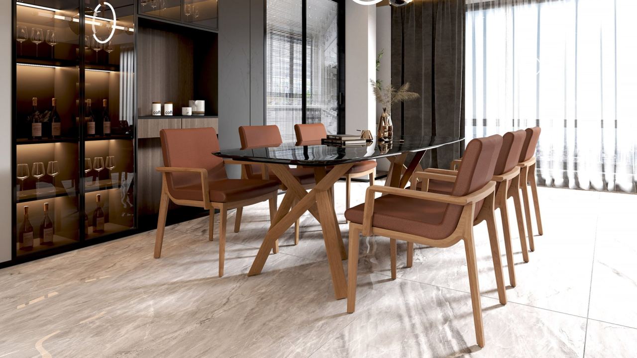 Carin Dining Chair - Leather