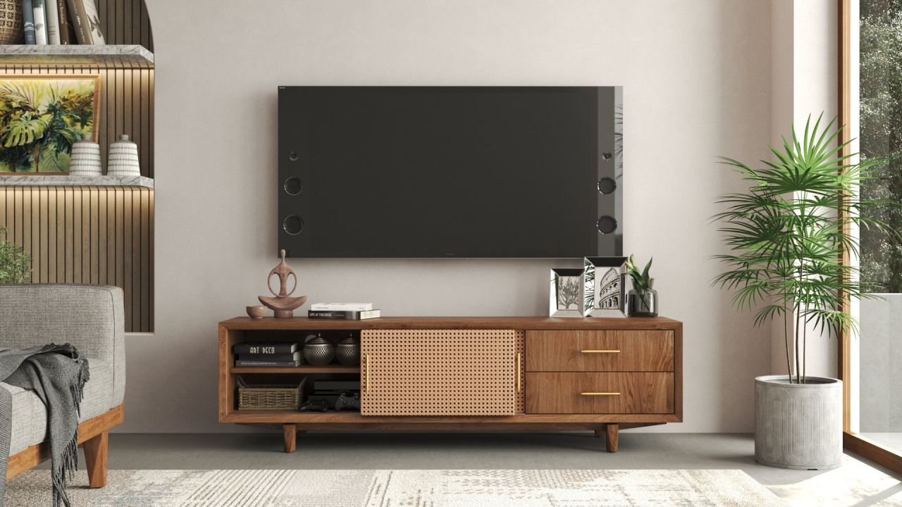 Dane Media Console Left Drawer