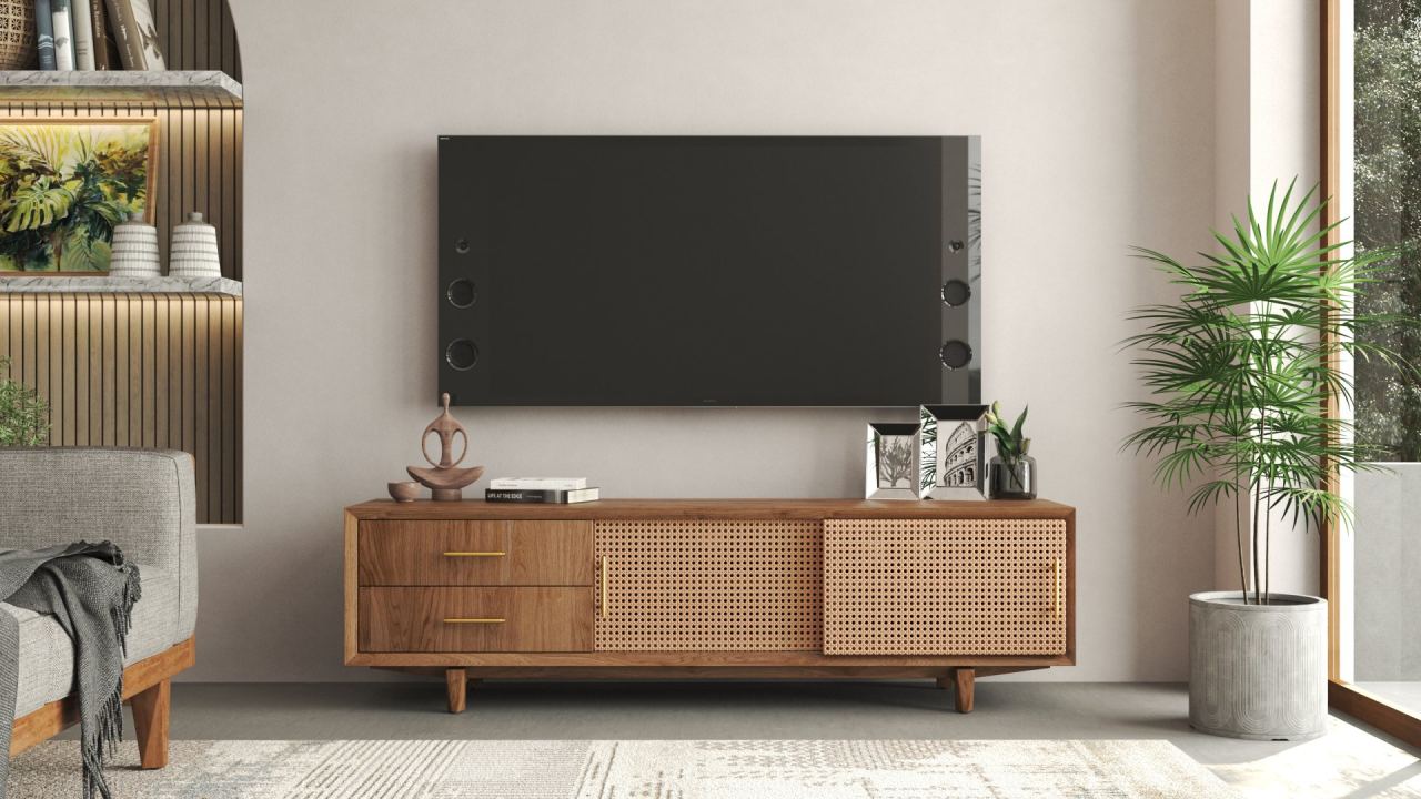 Dane Media Console Right Drawer