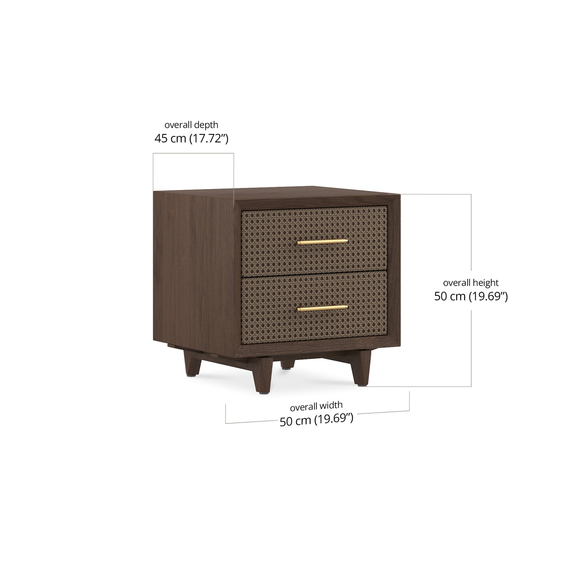 Dane Nightstand dimensions