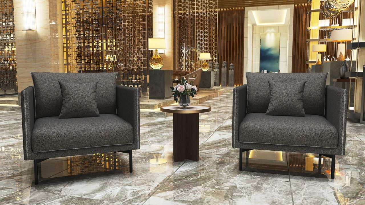 Delina Armchair in a furnished room