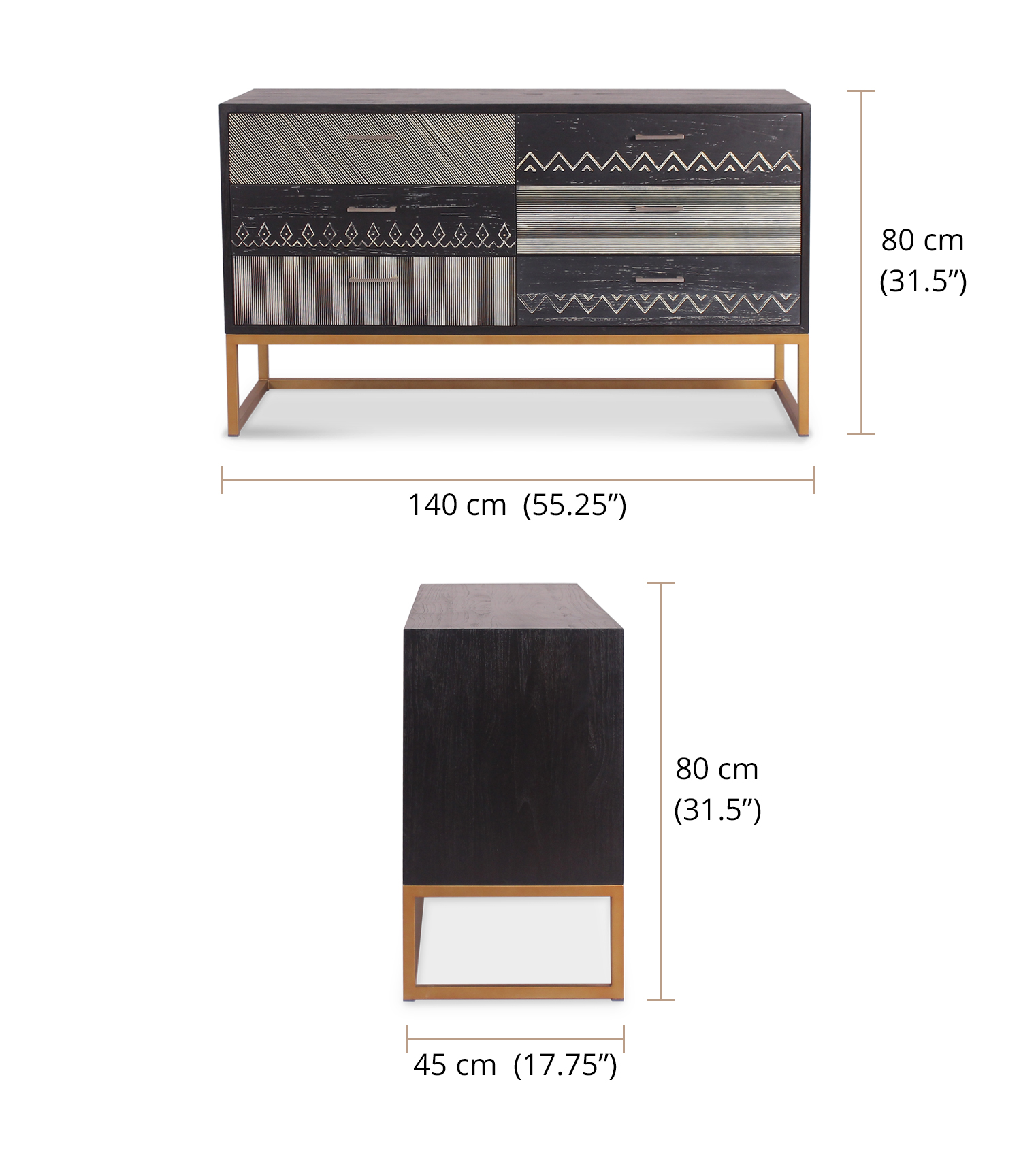 Dorka Sideboard dimensions