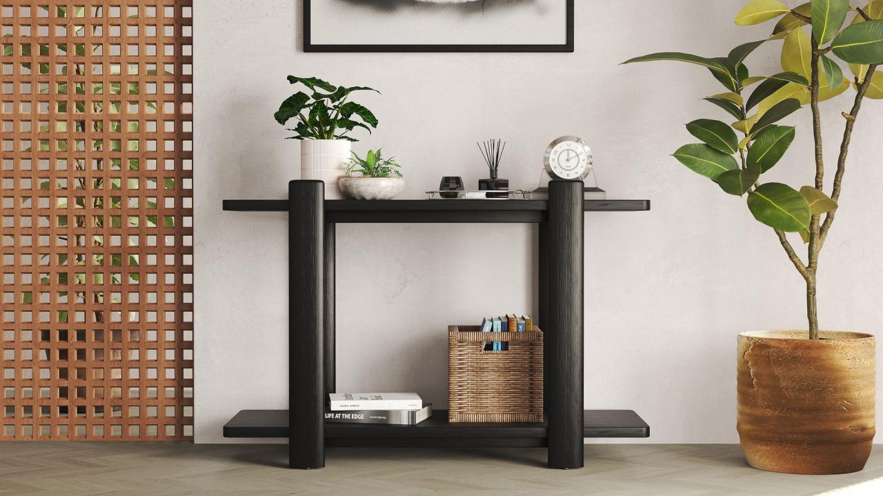 Elka Console Table, in a room
