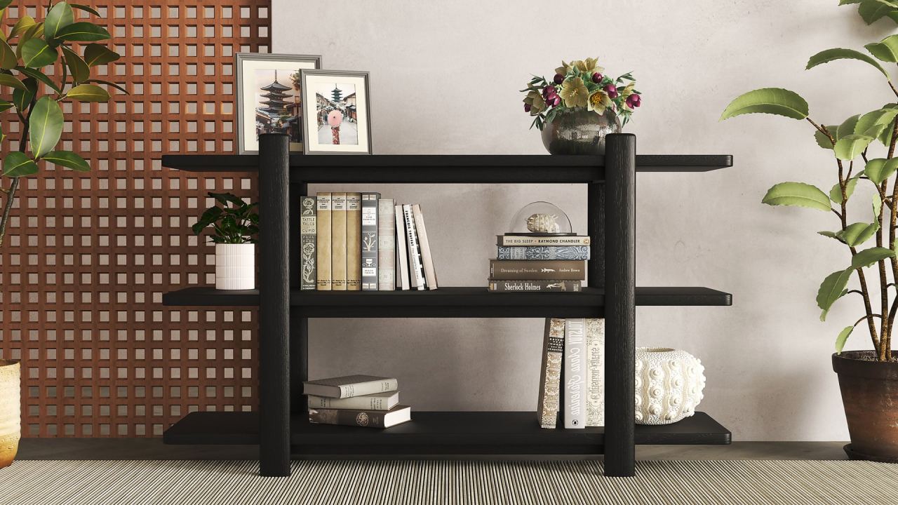 Elka Small Bookshelf, in a room