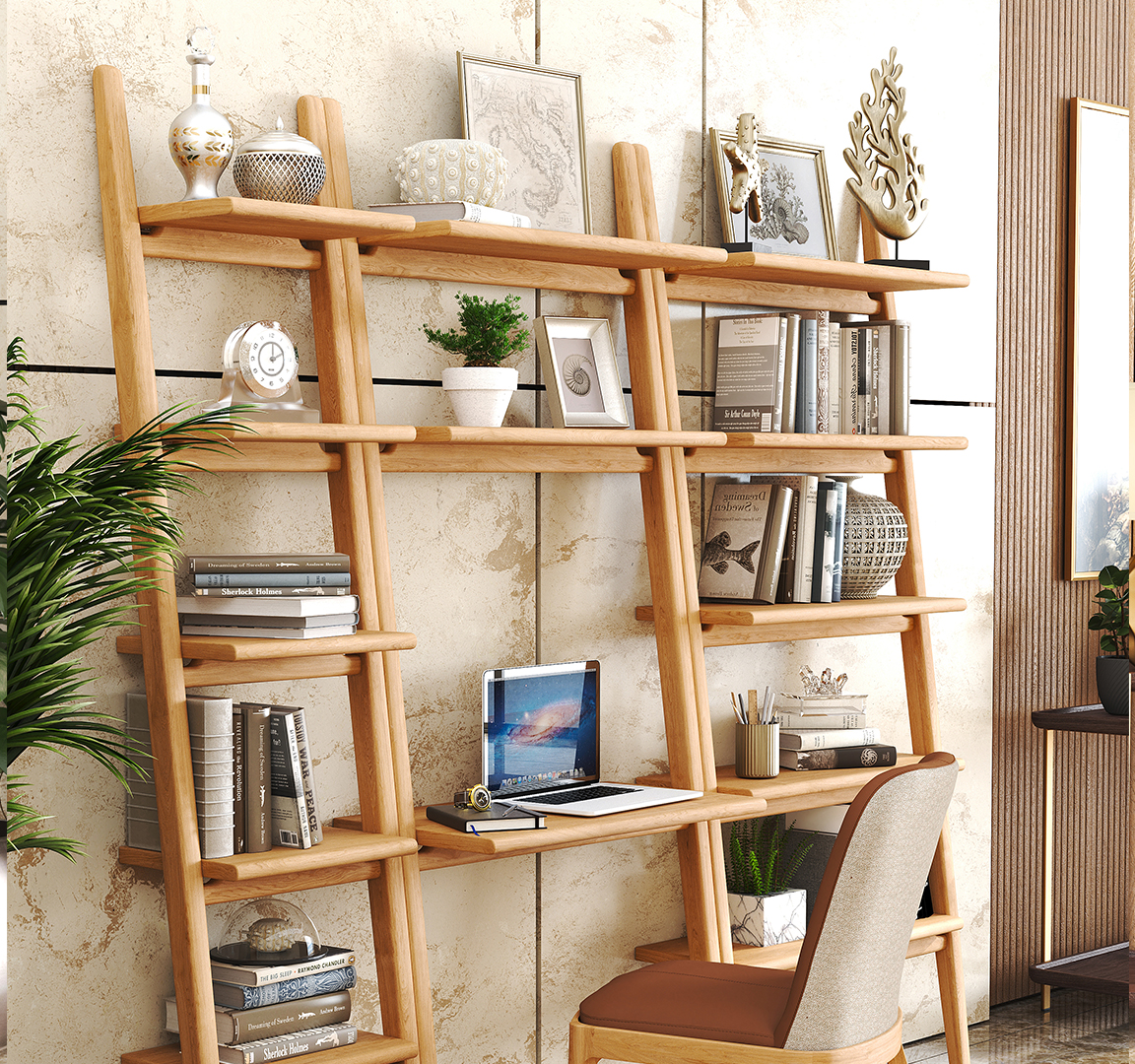 Endra Large Ladder Shelf