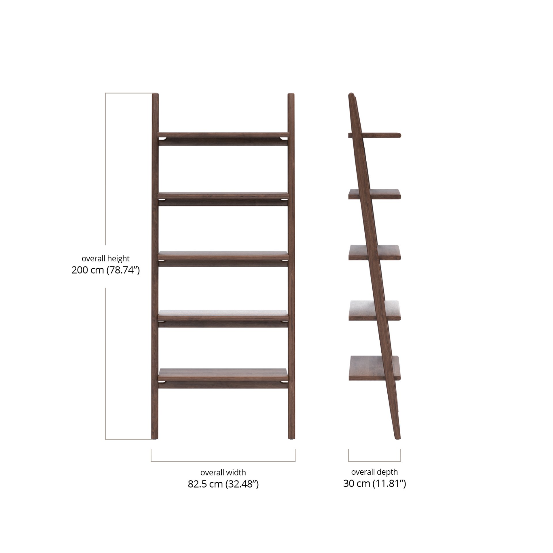 Endra Large Ladder Shelf dimensions