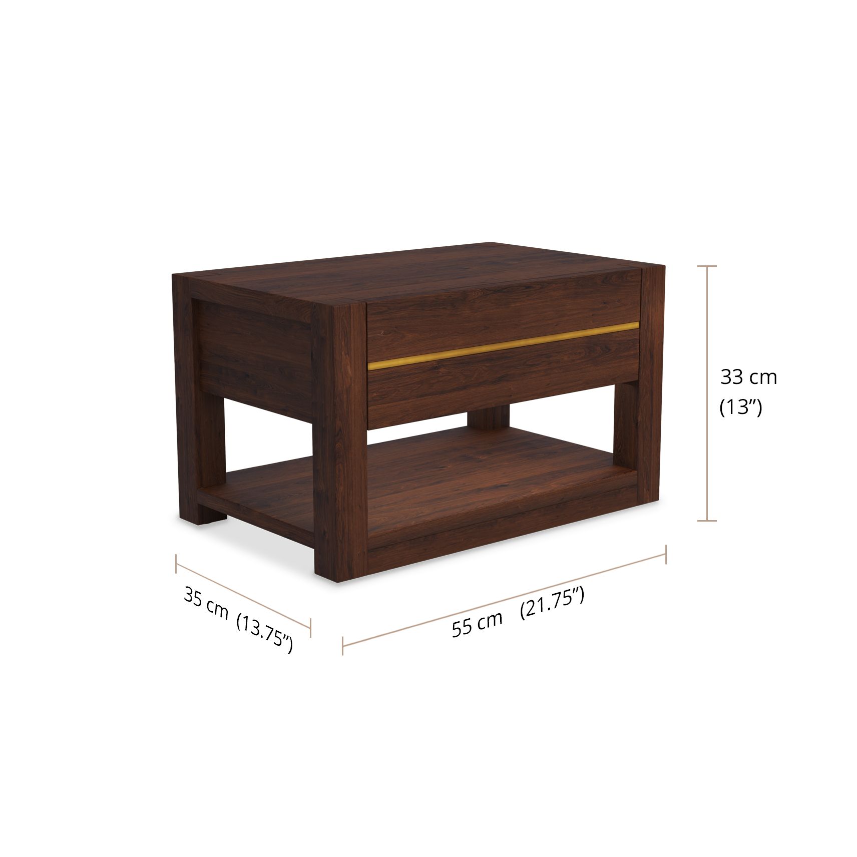 Enzo Nightstand dimensions