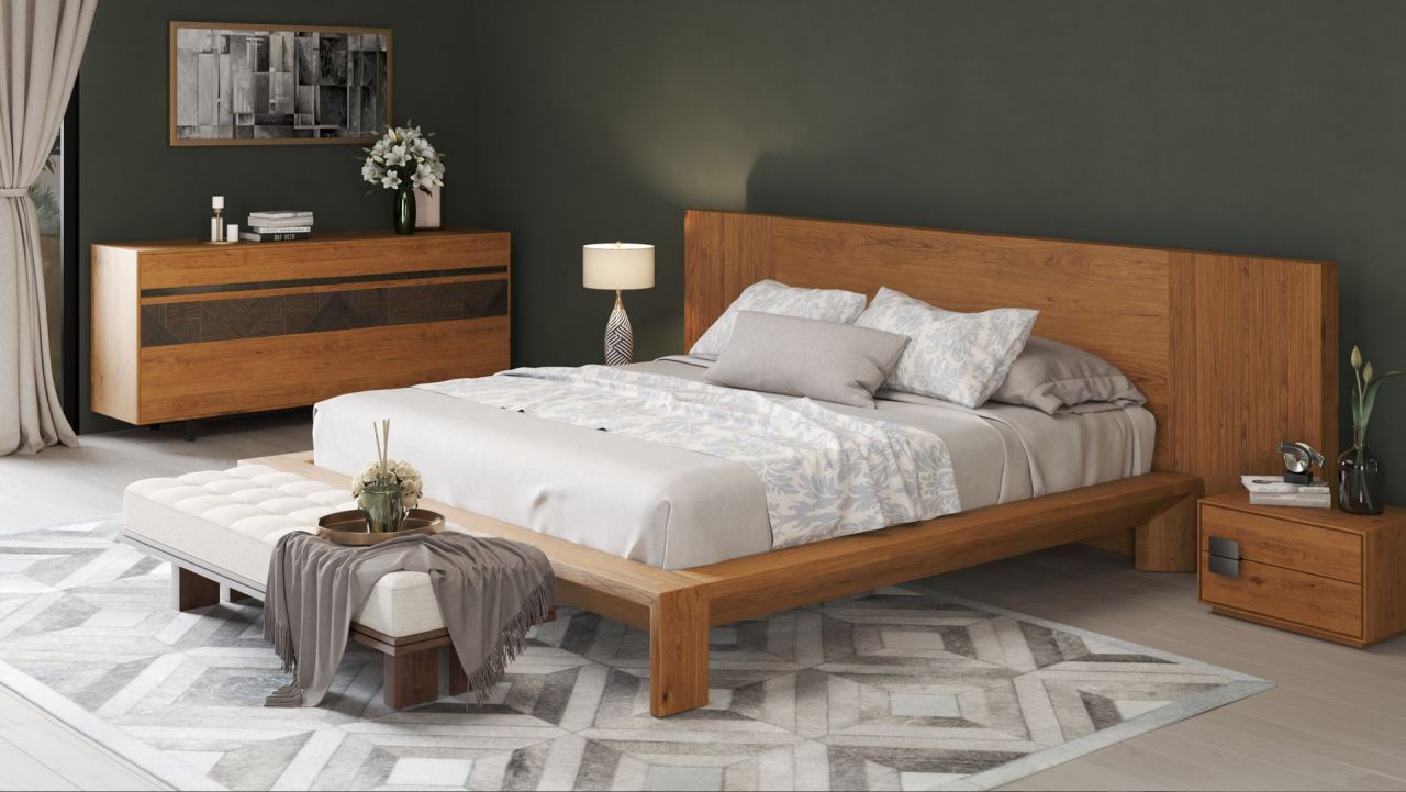 Beds, in a room