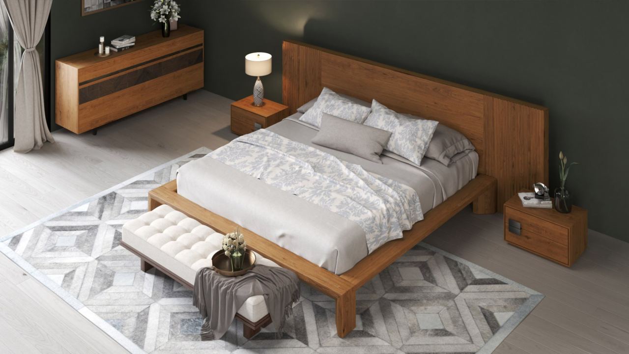Erden Wood -Bed Frame -King