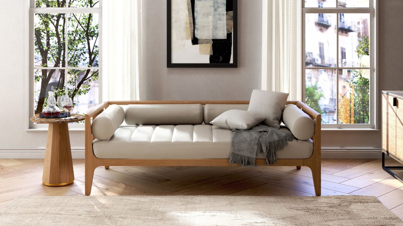 Felix Daybed Leather, in a room