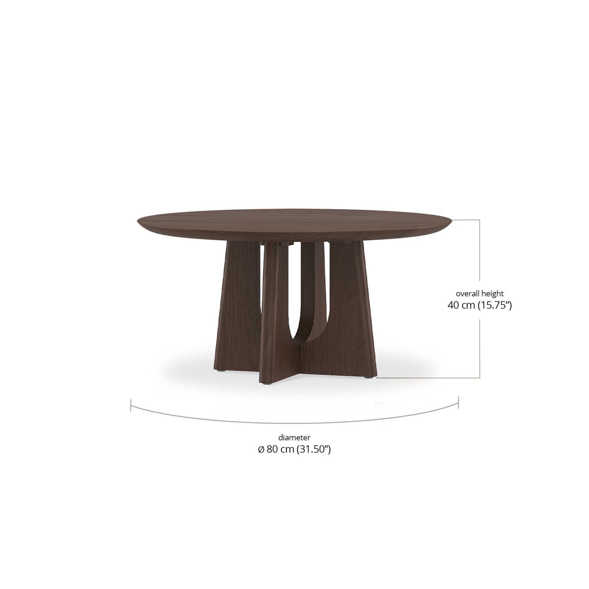 Fermo Large Round Coffee Table dimensions