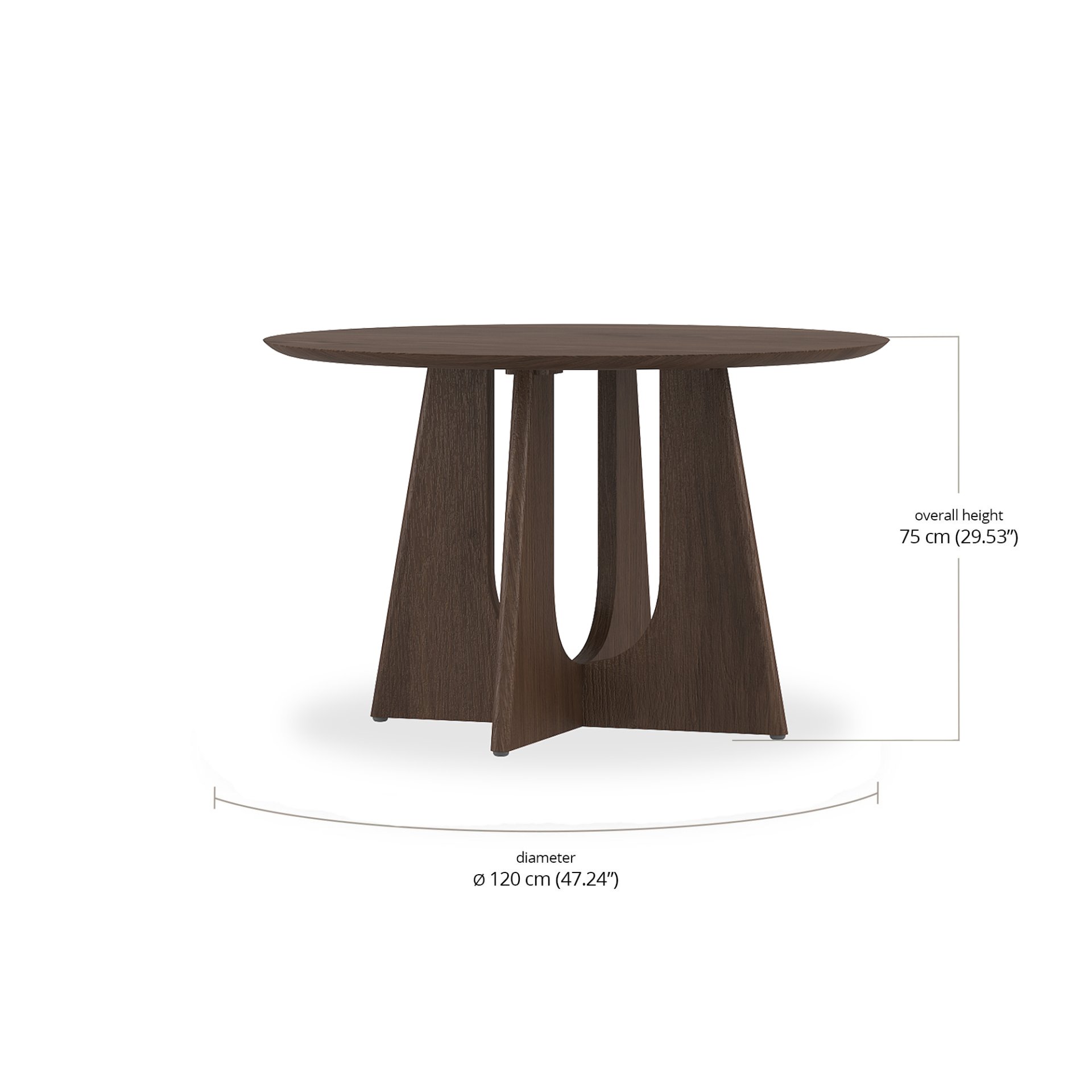 Fermo Round Dining Table dimensions
