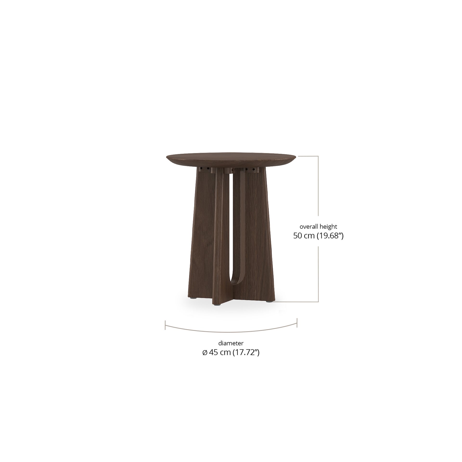 Fermo Round Side Table dimensions