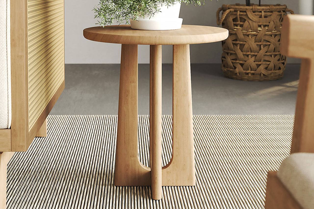 Fermo Round Side Table, in a room
