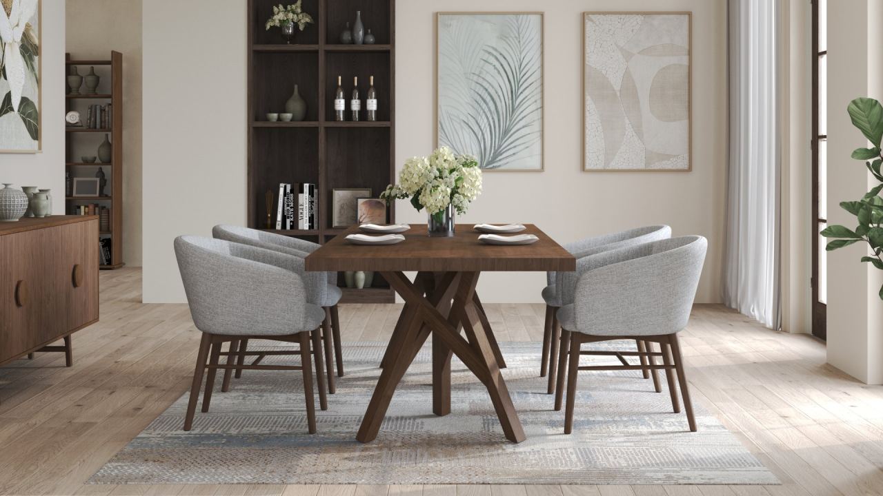 Filip Dining Table 240 - Teak, in a room