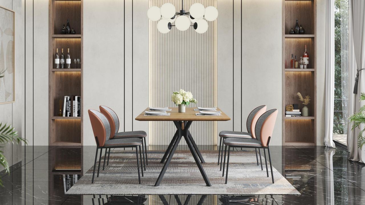 Flix Dining Table 210, in a room