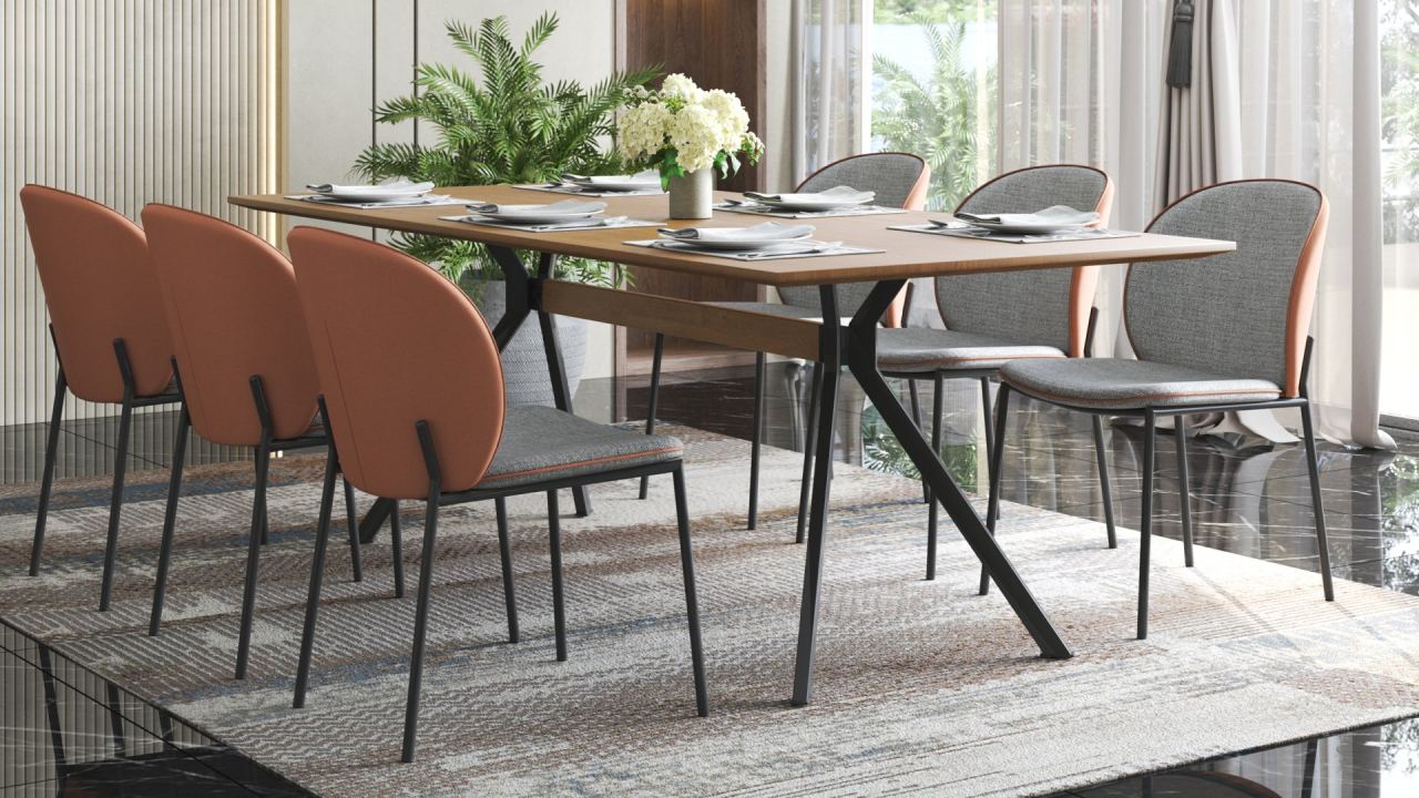 Flix Dining Table 210, in a room
